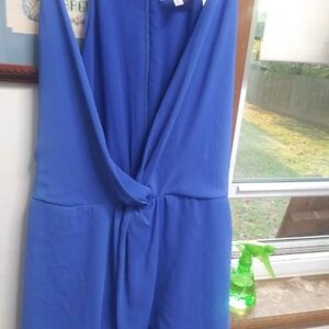 Naked Zebra Blue Sleeveless Dress